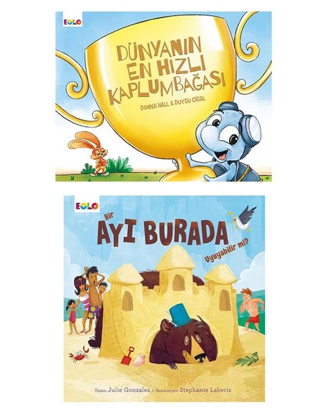 Bir Ayı Burada Uyuyabilir Mi ve Dünyanın En Hızlı Kaplumbağası Set ürün görseli 1