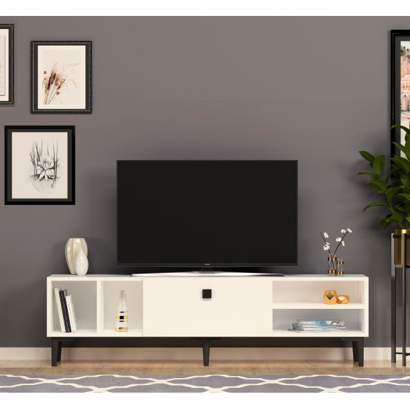 SOLE TV ÜNİTESİ BEYAZ ürün görseli 1
