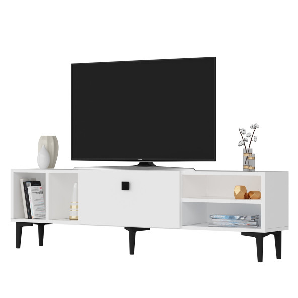 SOLE TV ÜNİTESİ BEYAZ - Resim 5