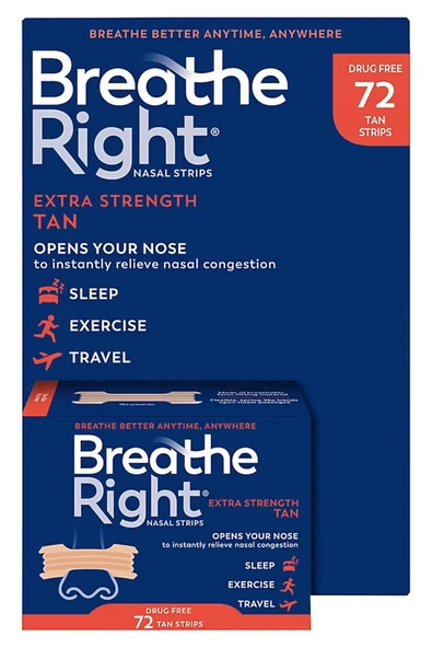 Breathe Right Burun Bandı Ten Rengi 72 Adet ürün görseli 1
