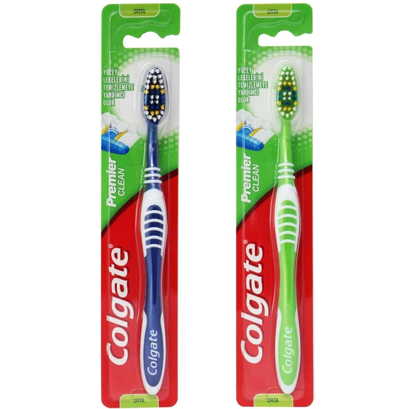 Colgate Premier Clean Orta Diş Fırçası ürün görseli 1