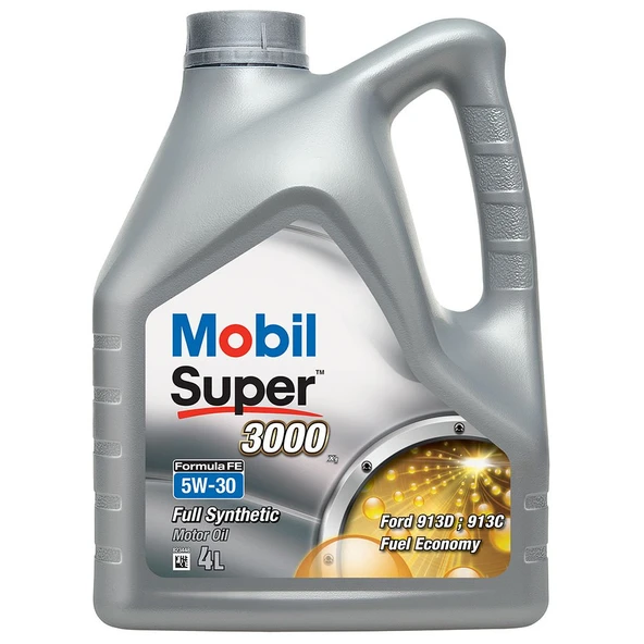 Mobil Super 3000 Formula Fe 5W-30 4 Lt Motor Yağı ürün görseli 1