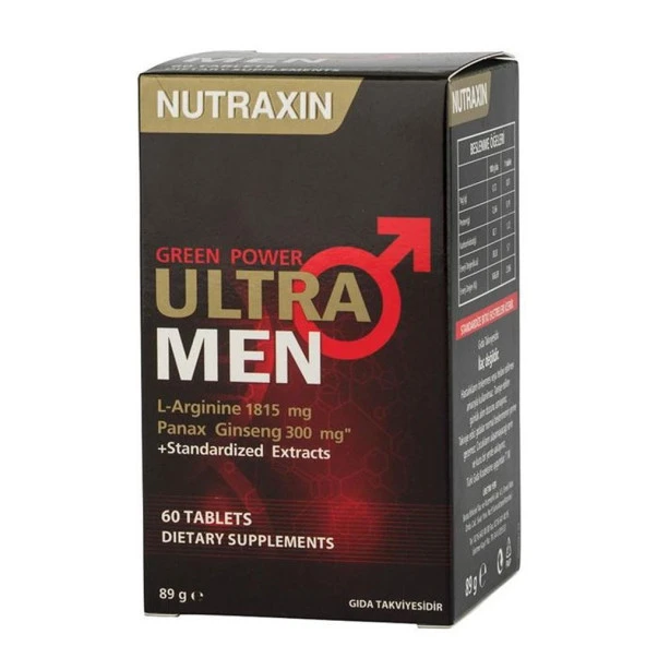 Nutraxin Ultra Men Green Power 60 Tablet ürün görseli 1