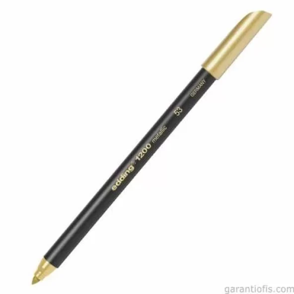 Edding 1200-53 Metalik Altın Renkli Grafik Kalemi (Davetiye Kalemi - 5li Paket) ürün görseli 1