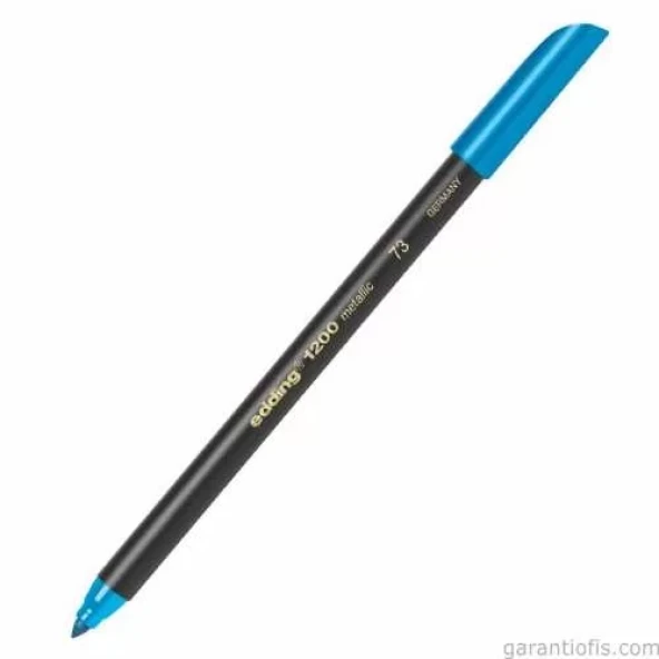 Edding 1200-73 Metalik Mavi Renkli Grafik Kalemi (Davetiye Kalemi - 5li Paket) ürün görseli 1