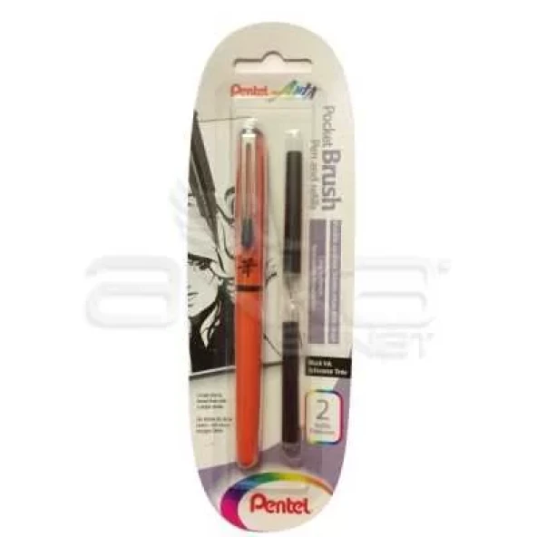 Pentel Arts Pocket Brush Kalem ve Refill Seti Kod:XGFKPF/FP10 ürün görseli 1