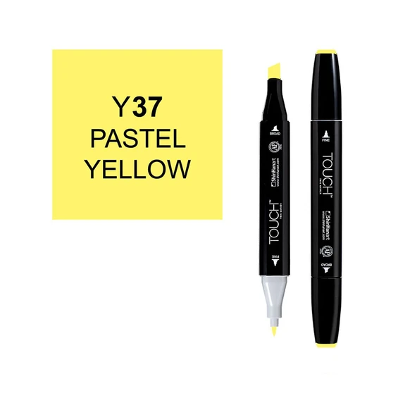 Touch Twin Brush Marker Y37 Pastel Yellow ürün görseli 1