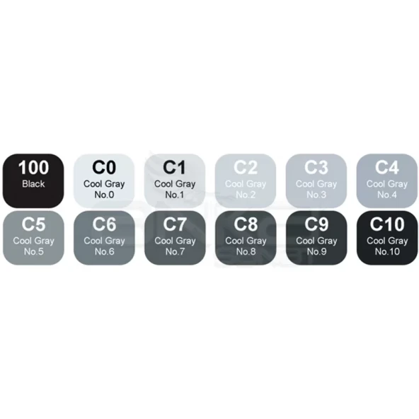 Copic Marker 12li Set Cool Grey - Resim 2