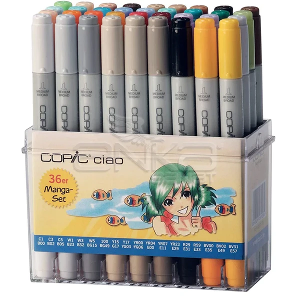 Copic Ciao Marker 36lı Set Manga ürün görseli 1
