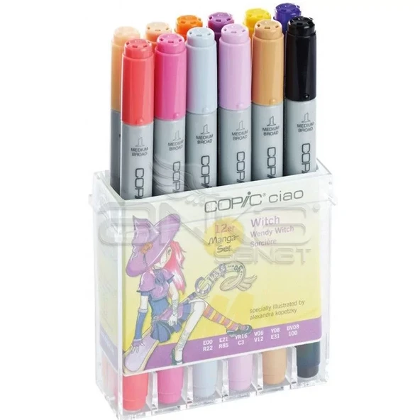 Copic Ciao Marker 12li Set Wendy Witch ürün görseli 1