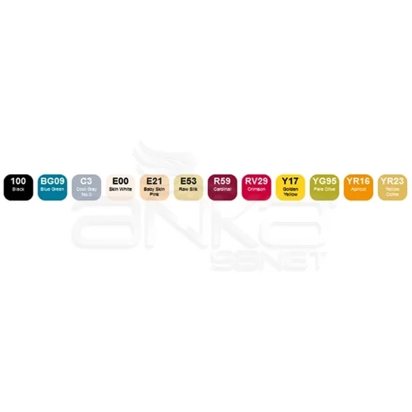 Copic Ciao Marker 12li Set School Uniforms - Resim 2
