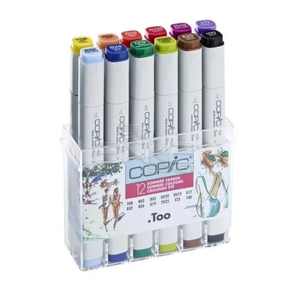 Copic Marker 12li Set Summer Colors ürün görseli 1