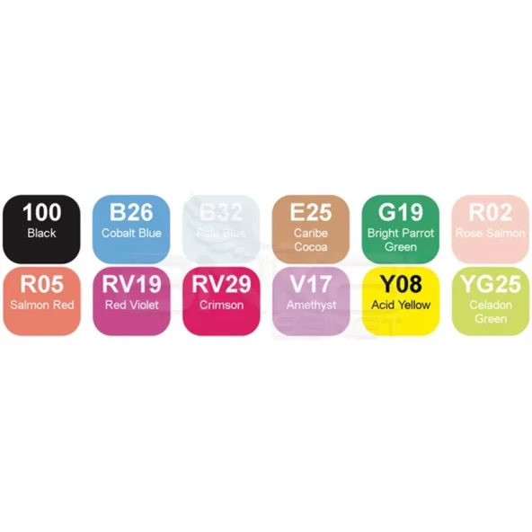 Copic Marker 12li Set Summer Colors - Resim 2