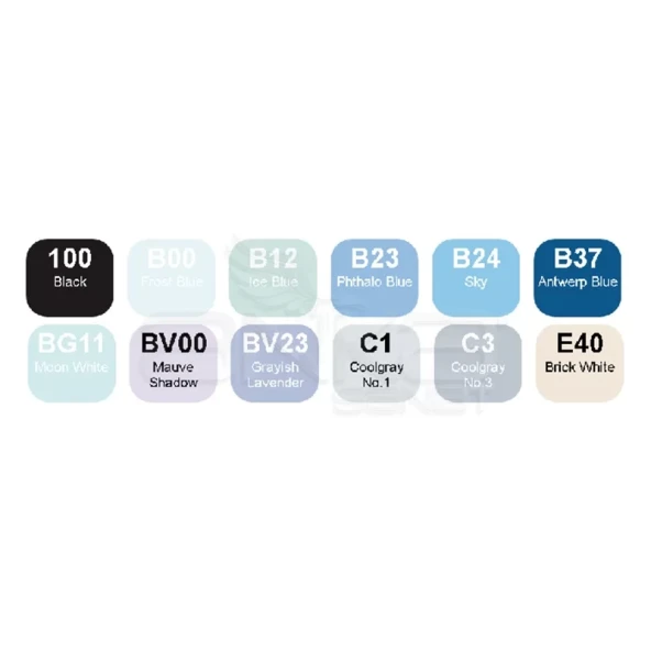 Copic Marker 12li Set Winter Colors - Resim 2