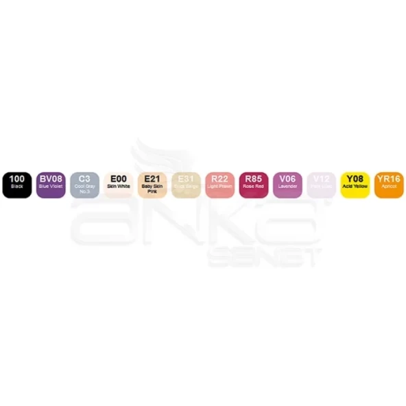 Copic Ciao Marker 12li Set Wendy Witch - Resim 2