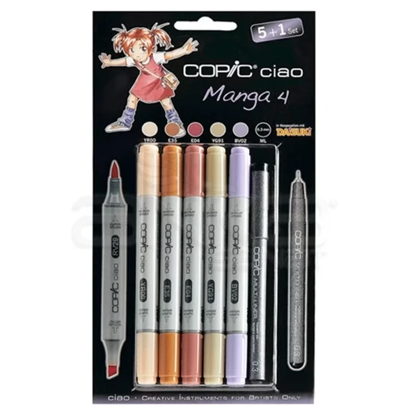 Copic Ciao Marker 5+1 Set Manga 4 ürün görseli 1