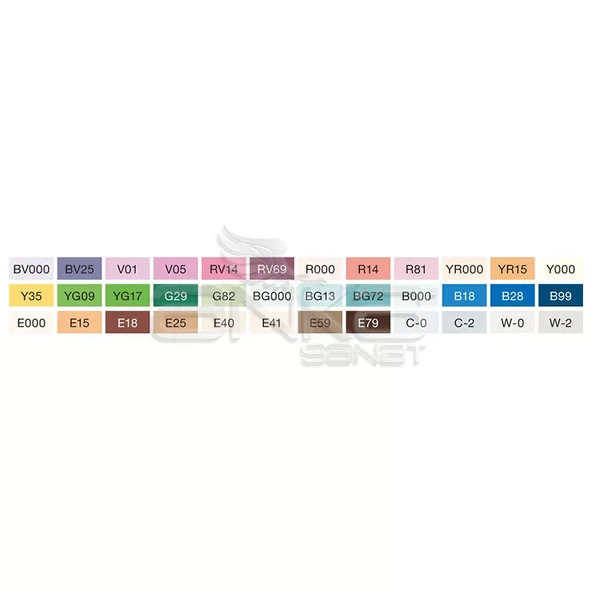 Copic Ciao Marker 36lı Set E - Resim 2