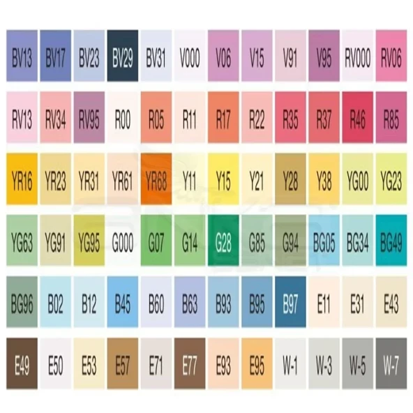 Copic Ciao Marker 72li Set B - Resim 2