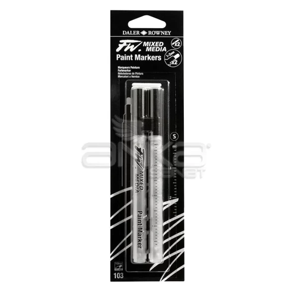 Daler Rowney FW Mixed Media Paint Marker Sets 103 1-2mm Yuvarlak Uç (S) ürün görseli 1