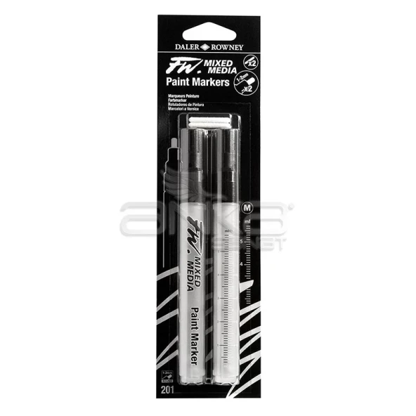 Daler Rowney FW Mixed Media Paint Marker Sets 201 1-2mm Yuvarlak Uç (M) ürün görseli 1