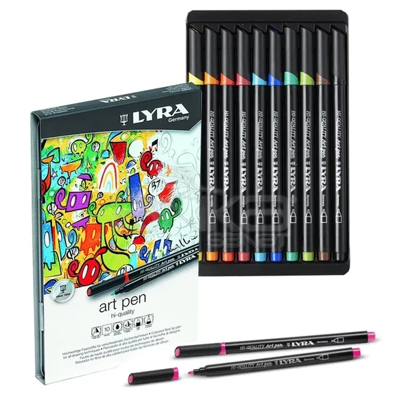 Lyra Hi-Quality Metal Art Pen 10lu Set ürün görseli 1