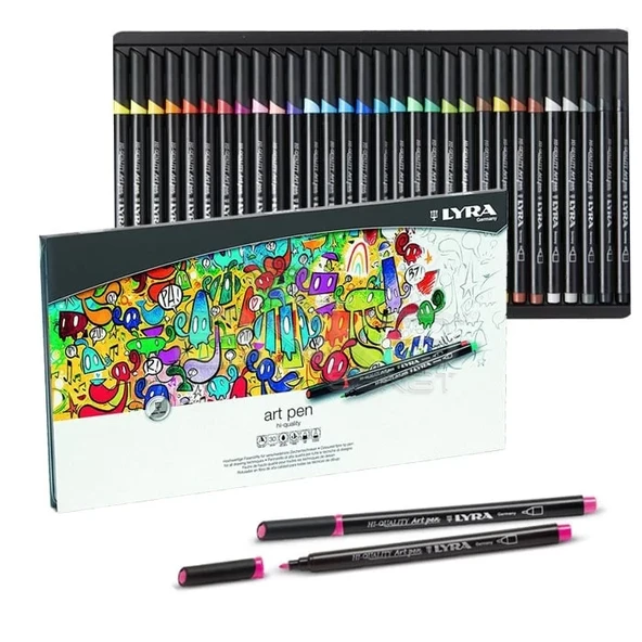 Lyra Hi-Quality Metal Art Pen 30lu Set ürün görseli 1