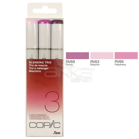 Copic Sketch Marker Blending Trio 3lü Set 3 ürün görseli 1
