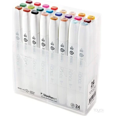 Touch Twin Brush Marker Kalem 24lü Set ürün görseli 1