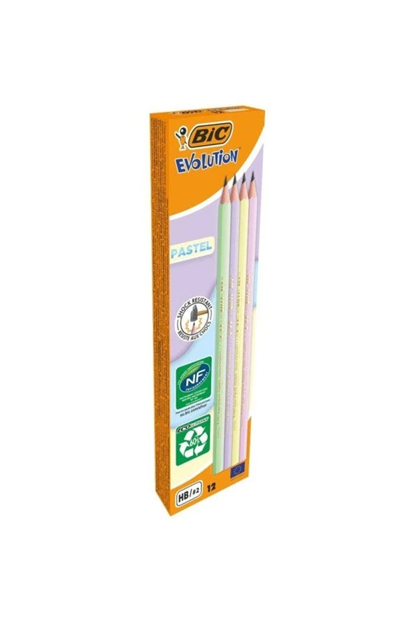 Bic Evolution Kurşun Kalem Pastel Renkler – (72 Li Paket) ürün görseli 1