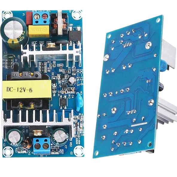 220VAC-12VDC 6A SMPS (Anahtarlamalı Güç Kaynağı) Kartı-70W ürün görseli 1