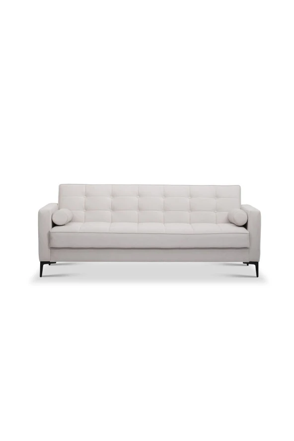 Vipa Home Seattle Krem Yataklı Çekyat Üçlü Kanepe ürün görseli 1