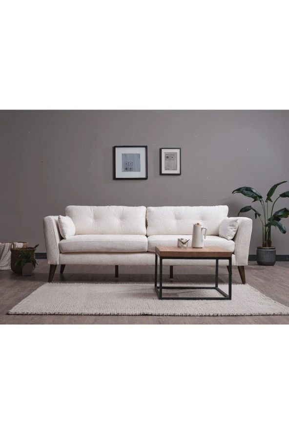 Vipa Home Vipa Boston Üçlü Koltuk Krem ürün görseli 1