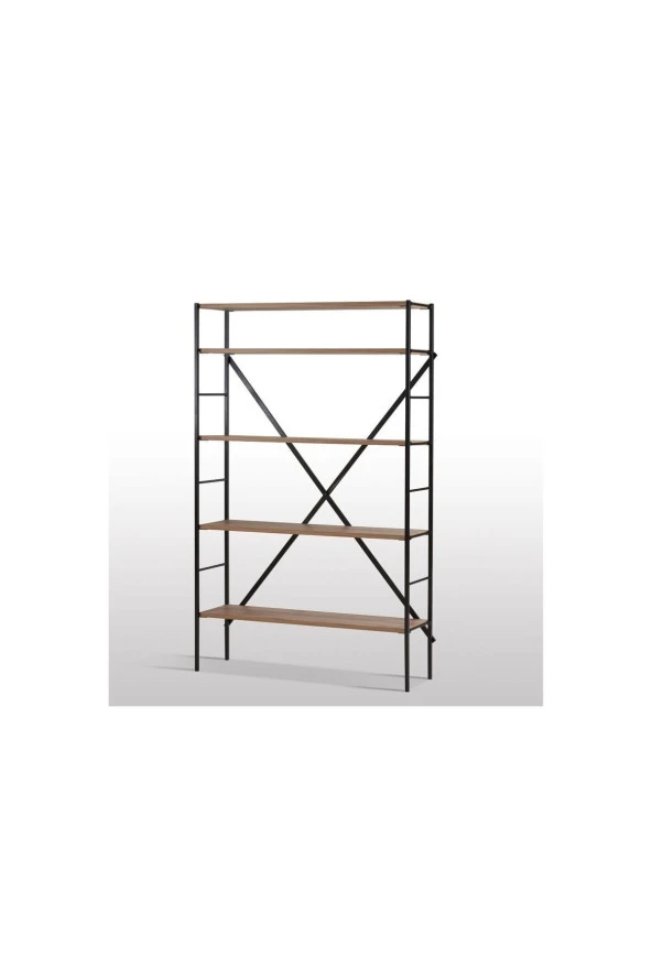 Vipa Home Hugo Modena 4 Raflı Metal / Ahşap Suntalam Kitaplık ürün görseli 1