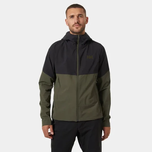 Helly Hansen Blaze Hooded Erkek Softshell Ceket 63286-431 Haki ürün görseli 1