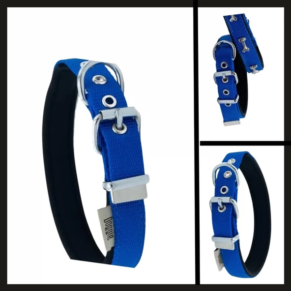 Uyguna-Yakala Royal Blue 2.5*42-50 Cm Dokuma Boyun Tasması-SMA.344 ürün görseli 1