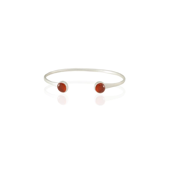 Kadir Jewellery 925 Ayar Gümüş Kaplama El İşçiliği Zirkon Taşlı Kadın Charm Bileklik ürün görseli 1