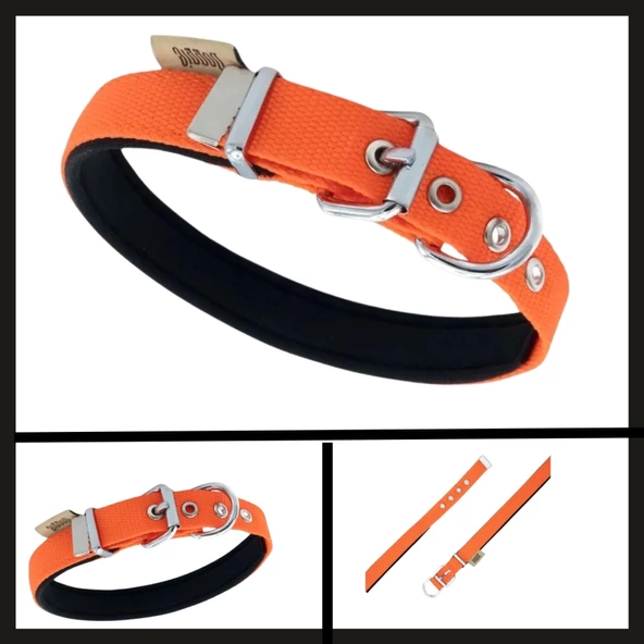 Uyguna-Yakala Turuncu 2.0*30-35 Cm  Dokuma Boyun Tasması-SMA.331 ürün görseli 1