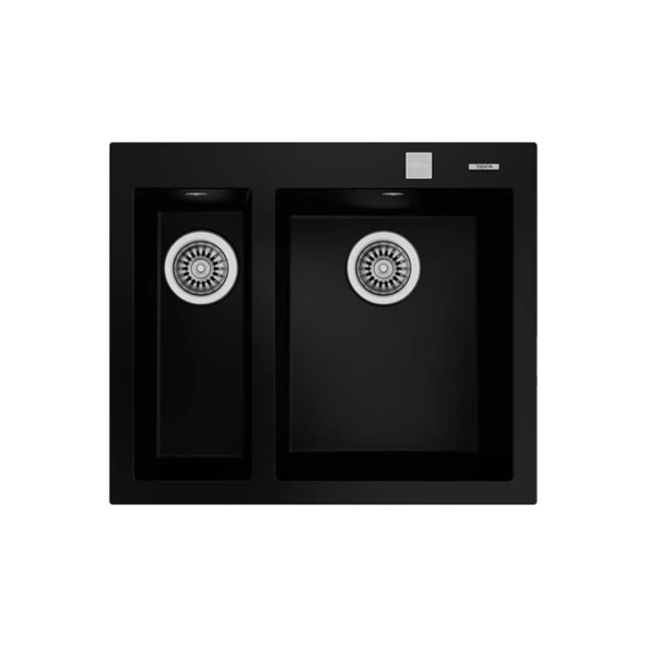 TEKA FORSQUARE 2B 590 TG SİYAH EVYE ürün görseli 1