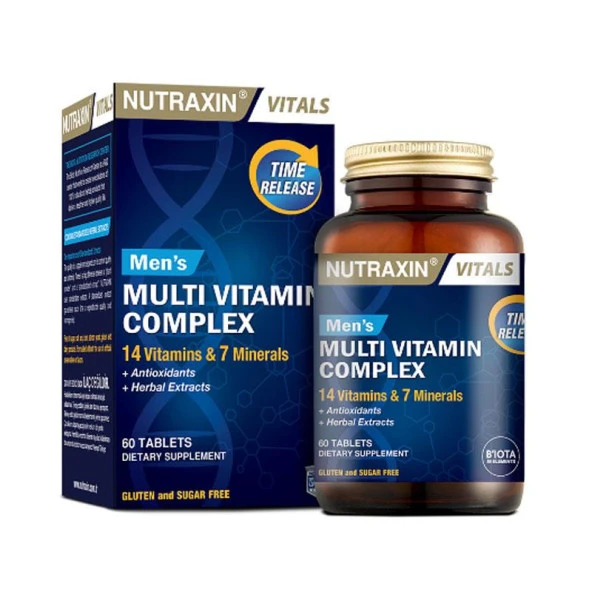 Nutraxin Multivitamin & Mineral Complex For Men 60 Tablet ürün görseli 1