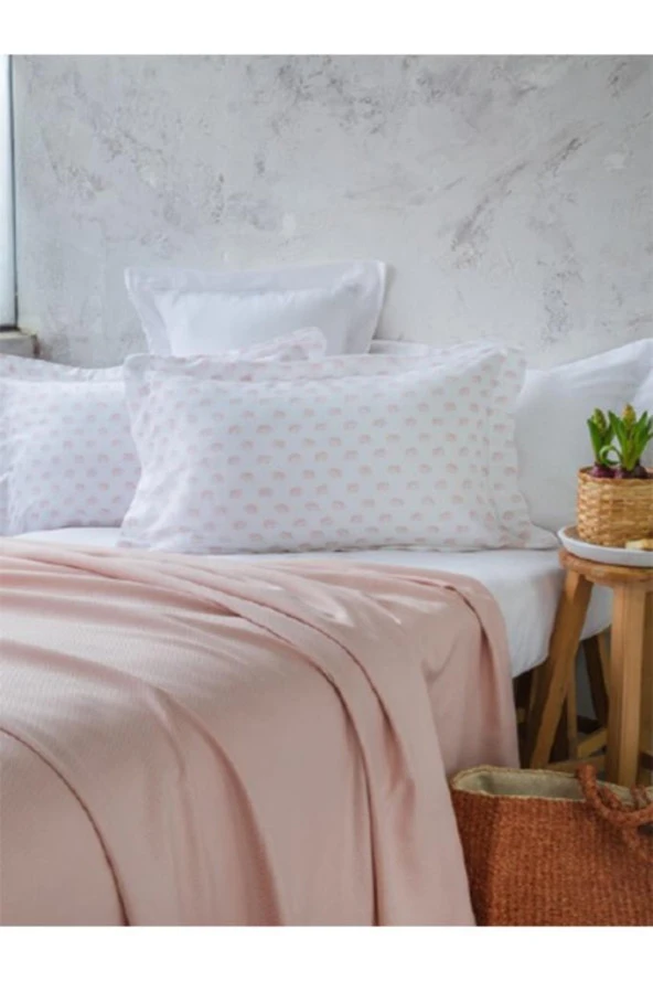 Apricitas Home Oliver Pink Çift Kişilik %60 Bambu %40 Pamuk Pike Takımı ürün görseli 1