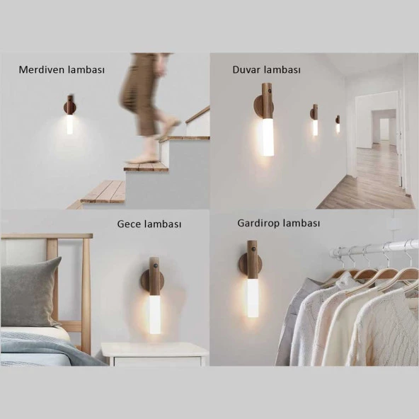 Sensörlü Harekete Duyarlı Led Duvar Apliği - Resim 2