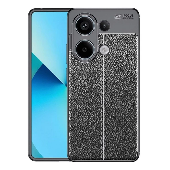 Gpack Xiaomi Poco M6 Pro Kılıf Niss Silikon Kamera Korumalı Deri Görünümlü ürün görseli 1