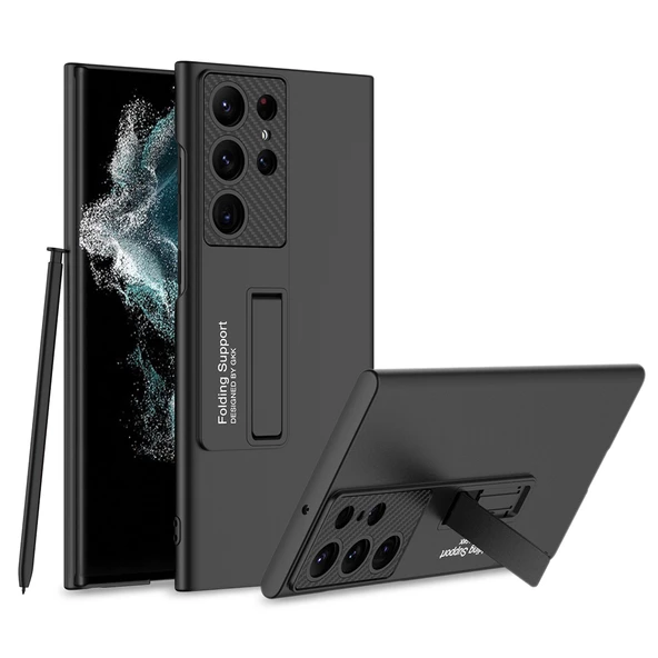 Gpack Samsung Galaxy S23 Ultra Kılıf Standlı Ays Sert Kapak ürün görseli 1