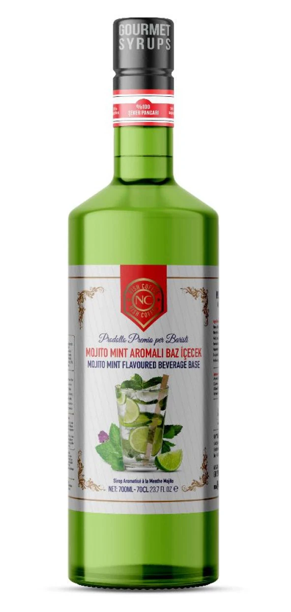 Nish Mojito Mint Aromalı Şurup Baz İçecek 700 ML ürün görseli 1