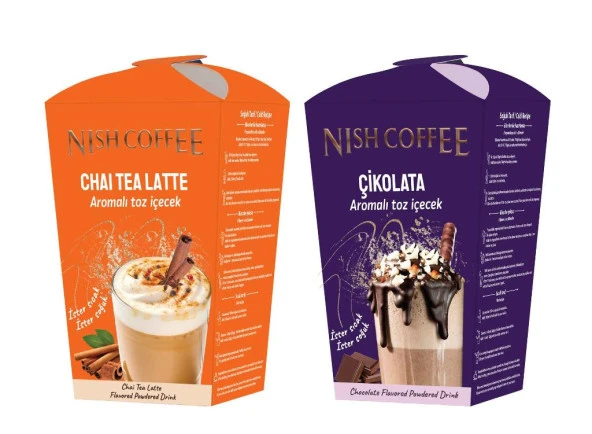 Nish Chai Tea Latte, Çikolata Aromalı Toz İçecek 2’li Set (2X250 Gr) ürün görseli 1