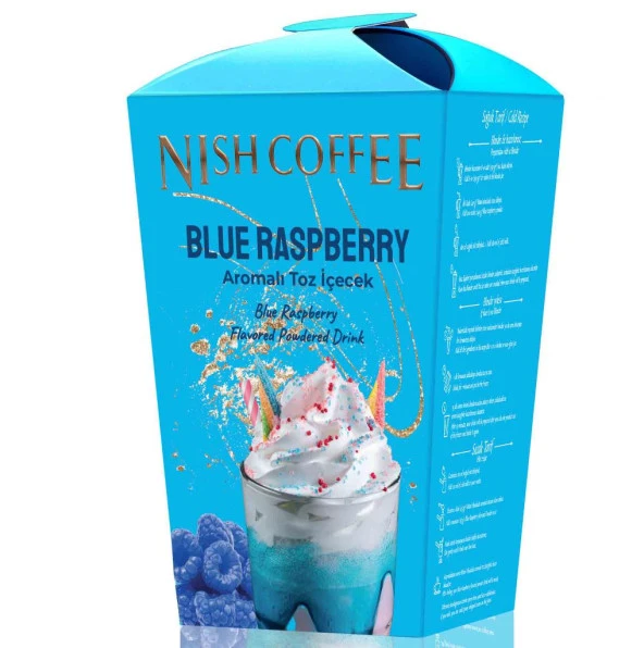 Nish Blue Raspberry Aromalı Toz İçecek 250 Gr ürün görseli 1