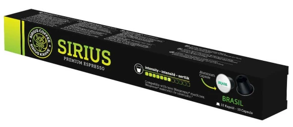 Sirius Nespresso Uyumlu Single Origin Kapsül Kahve Brasil-7 ürün görseli 1