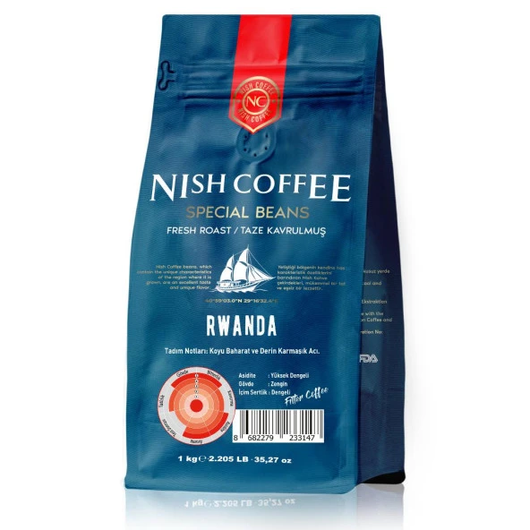 Nish Filtre Kahve Rwanda 1 Kg ürün görseli 1