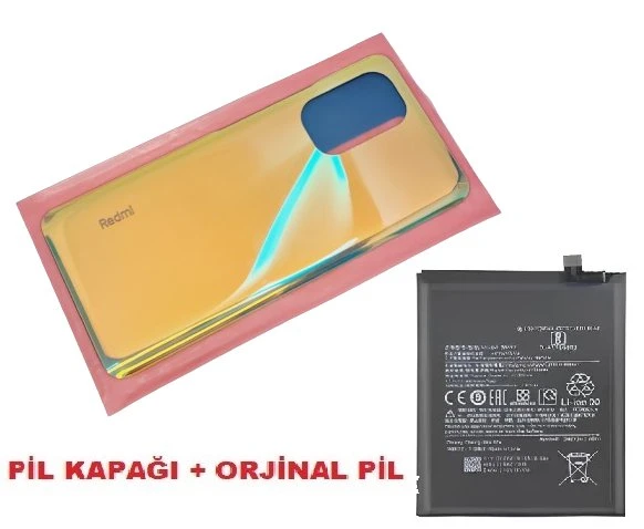 Tkgz Xiaomi POCO F3 Arka Kapak Batarya Kapağı + PİL (CAM) GOLD ürün görseli 1