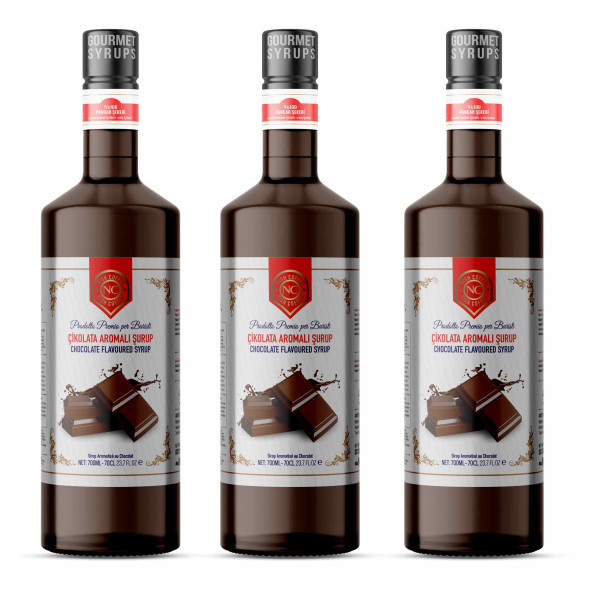 Nish Çikolata Aromalı Şurup 3 x 700 ml - P ürün görseli 1